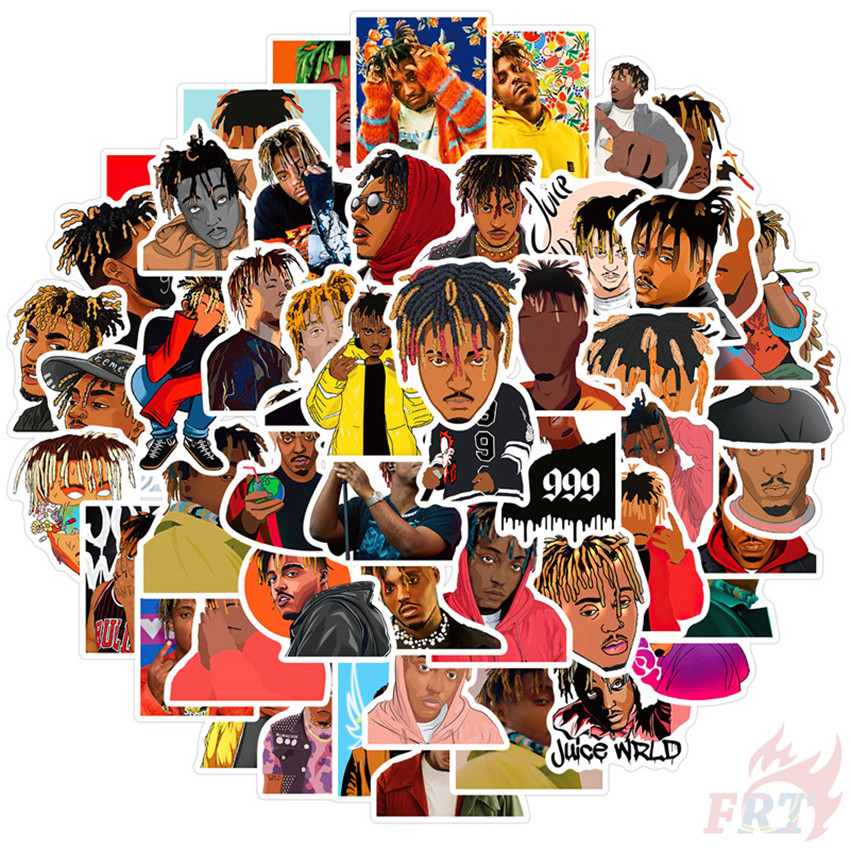 50Pcs/Set ❉ Juice WRLD Series 01 Stickers ❉ HipHop Singer DIY Fashion Waterproof Doodle Decals Stickers