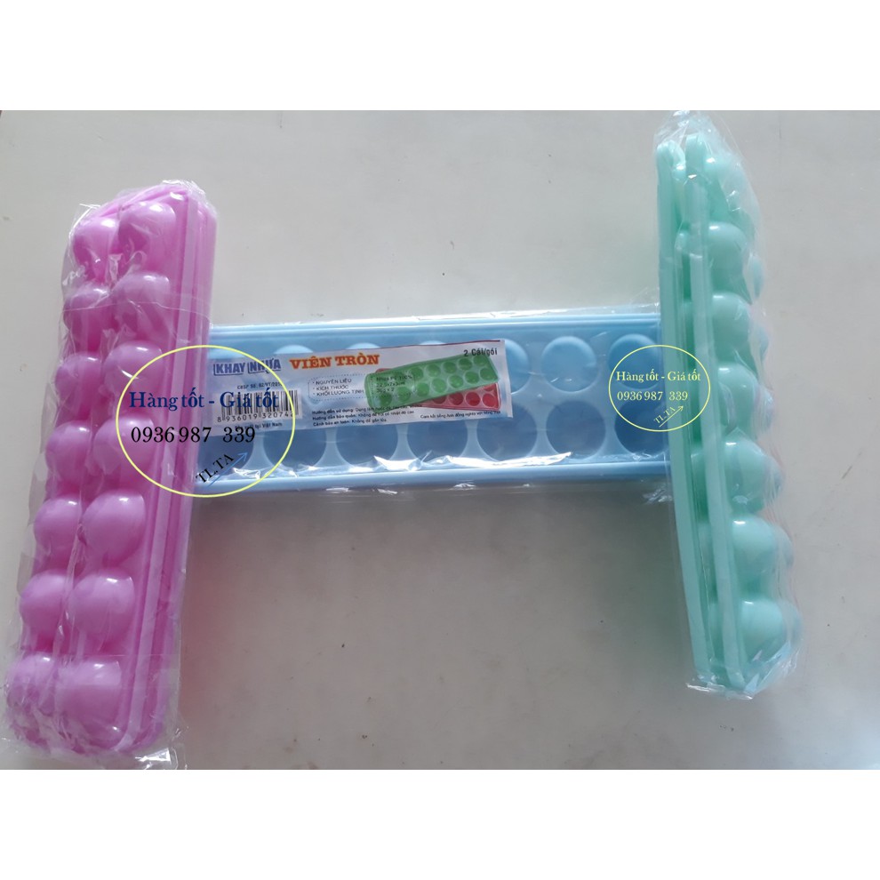 1 CẶP 2 CÁI KHAY ĐÁ , KHUÔN RAU CÂU, KHUÔN THẠCH NỬA VIÊN TRÒN