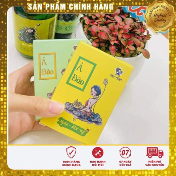 [Sale Khủng]  Xà Bông Nghệ Mật Ong - Mướp Đắng - handmade Mộc Nhan Natural - ngừa thâm, trắng sáng, mát da