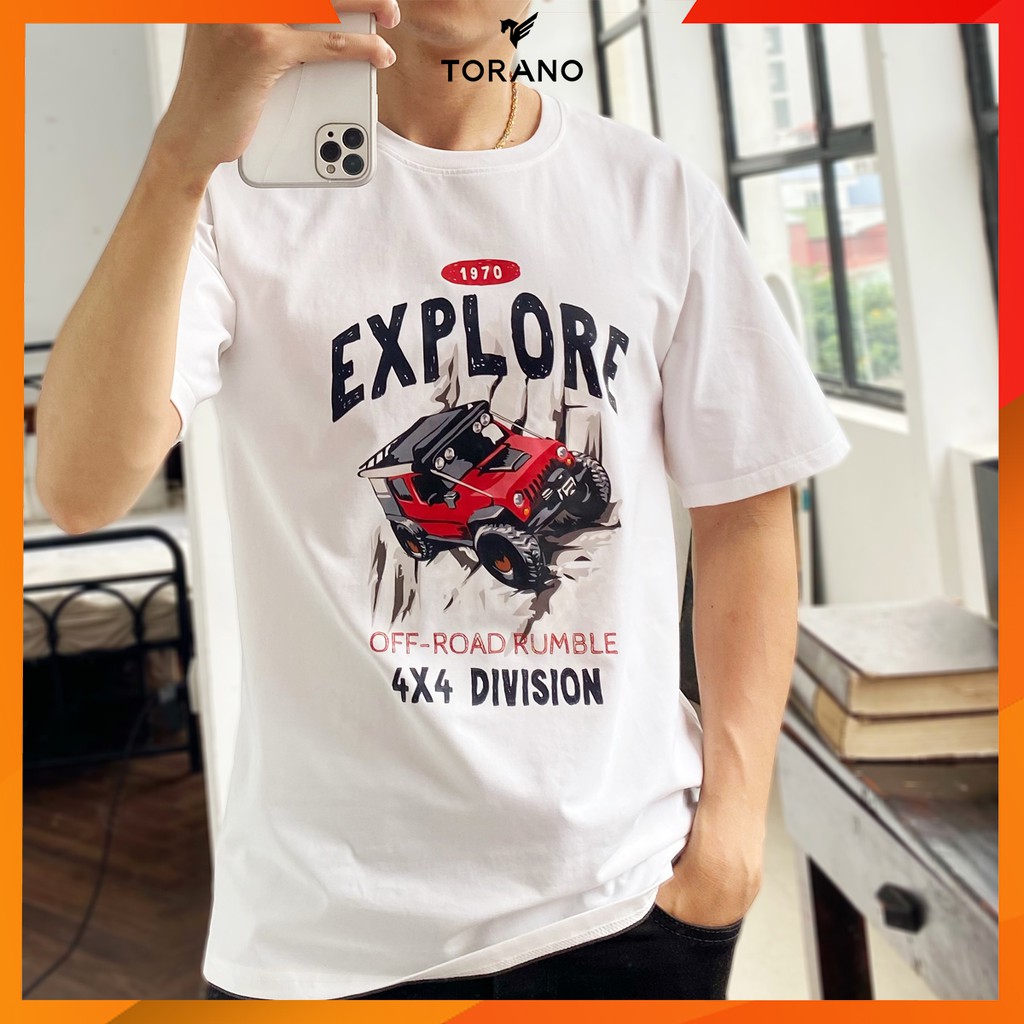 Áo thun nam TORANO in hình Explore cổ tròn TS403 | BigBuy360 - bigbuy360.vn