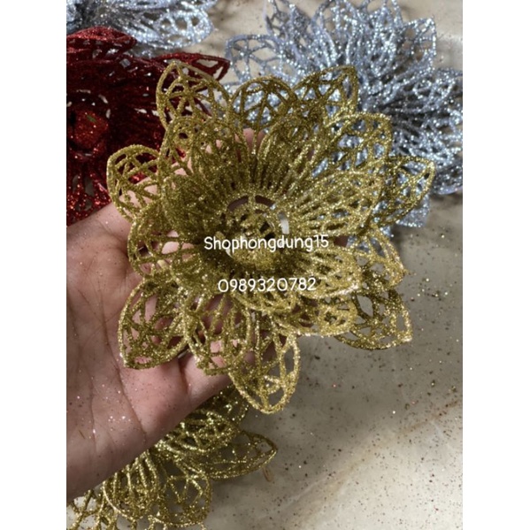 Hoa sen nhũ trang trí tháp bánh, oản tài lộc, decor....