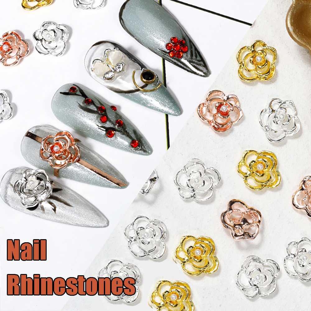 Set 10 Phụ Kiện 3D Tự Dính Trang Trí Móng Tay