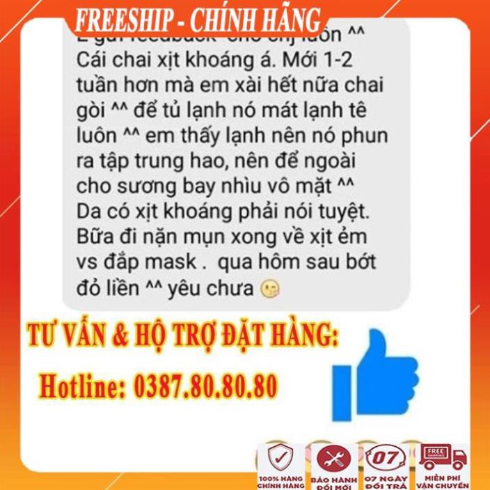 [ FreeShip - MUA 1 TẶNG 1 ] Xịt dưỡng ẩm căng bóng da sennio/ Xịt khoáng dưỡng ẩm da mặt đa năng cao cấp