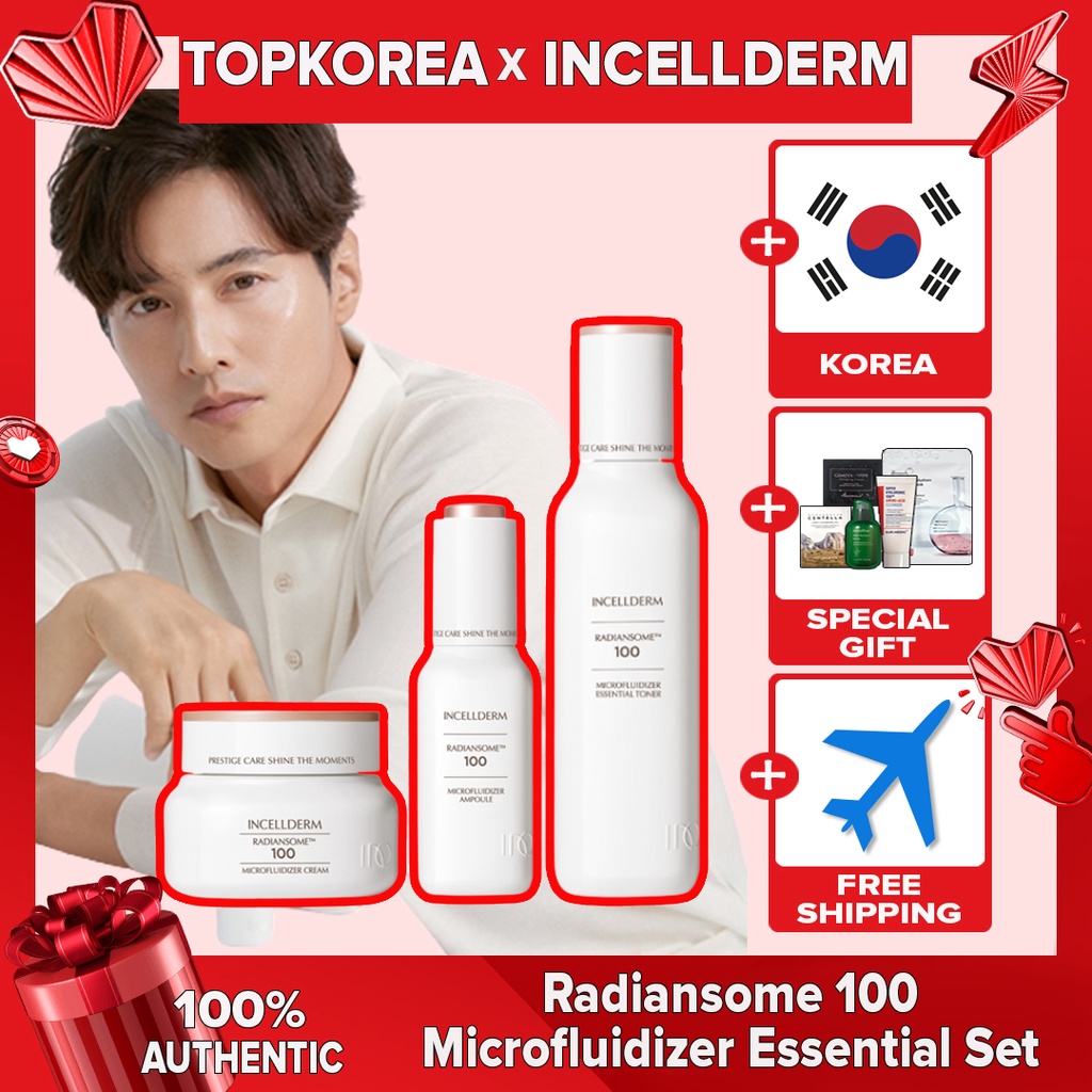 Nước hoa hồng INCELLDERM RadiansomeTM100 chăm sóc da / Kem dưỡng ẩm / kem TOPKOREA / vận chuyển từ Hàn Quốc