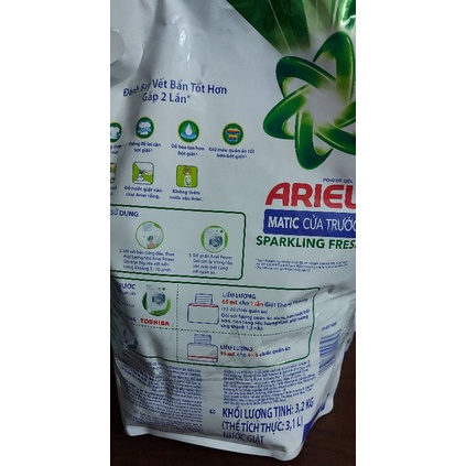 Nước giặt Ariel cửa trước túi 3,2kg