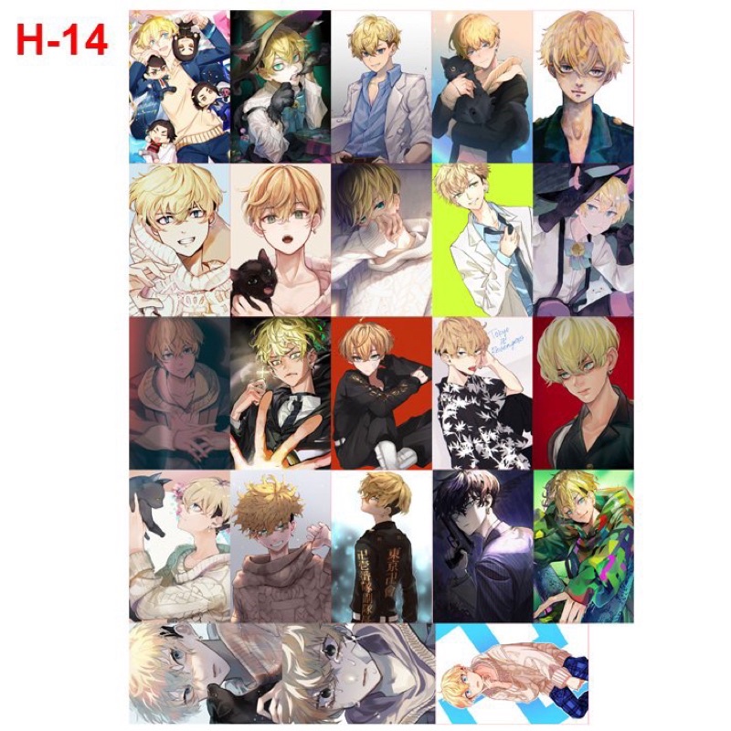 ảnh card để ví 23 cái Rindou Tokyo revengers mikey draken takashi takemichi