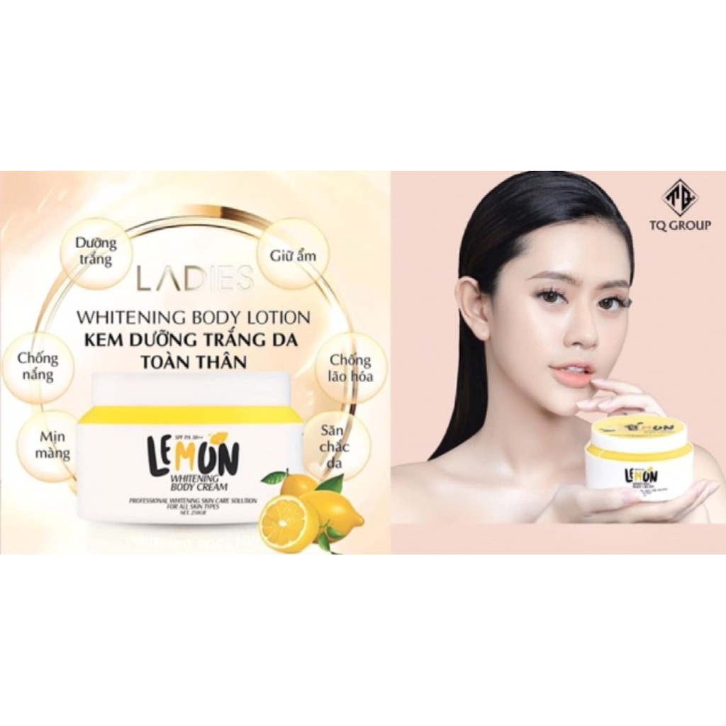 [Cao cấp] Kem Body Lemon Chanh Trắng Da Chính Hãng | Thế Giới Skin Care