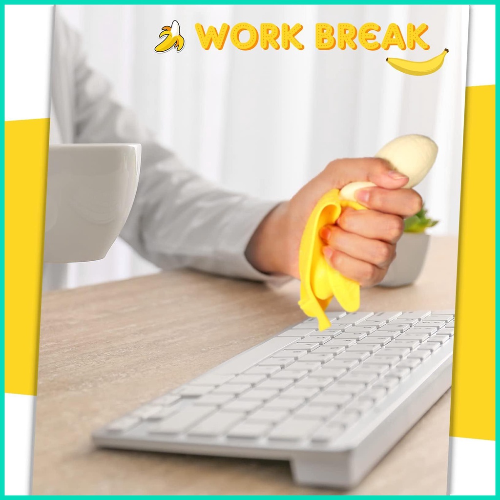 Đồ Chơi Nắn Bóp Đàn Hồi Giảm Stress Hình Quả Chuối
