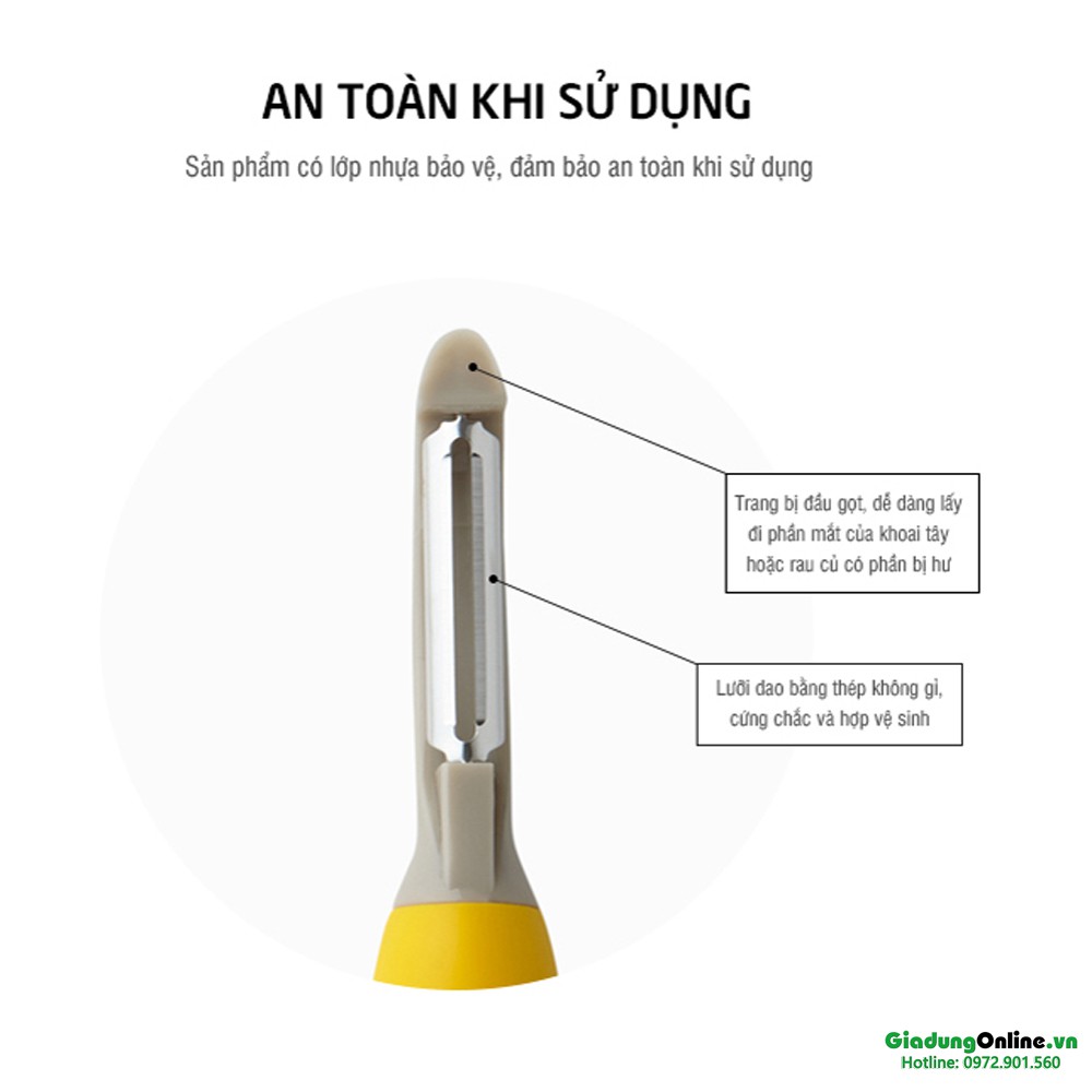 Dao Bào Nạo Vỏ Lock&amp;Lock LOL124 Sắc Bén