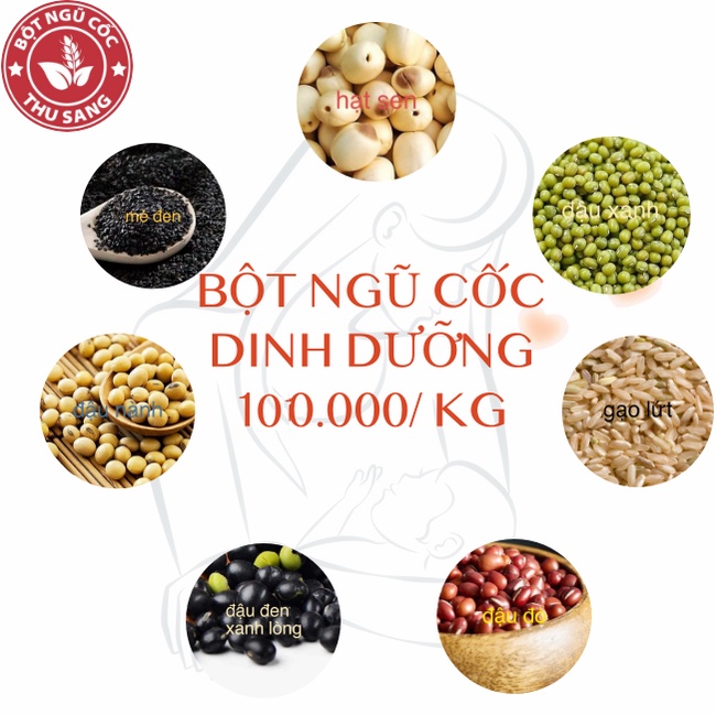 Bột Ngũ Cốc Dinh Dưỡng Tăng Cân (1Kg)