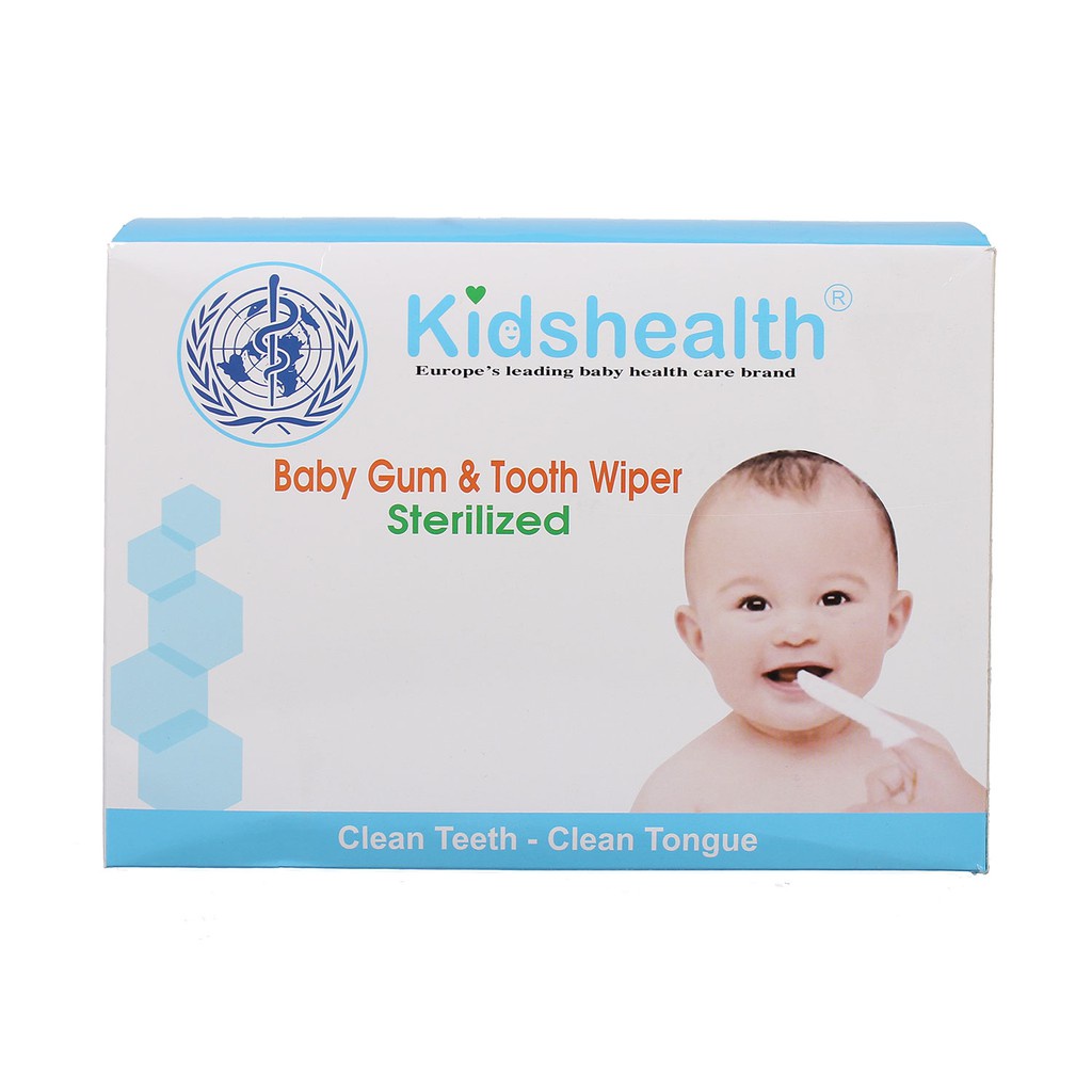 💖💖BIG SALE💖💖 Gói 10 Gạc Rơ Lưỡi Tiệt Trùng Kidshealth Cho Bé Tiện Lợi