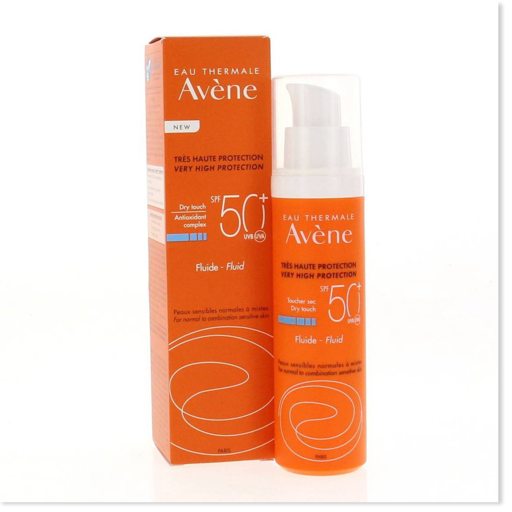 [Mã giảm giá mỹ phẩm chính hãng] Kem Chống nắng Avene Very High Protection Fluid Spf 50+