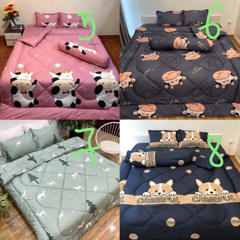 xả bộ chăn ga phao siêu nhẹ ( ship siêu tốc qua now)