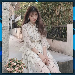 Đầm Hoa Nhí | Váy Hoa Nhí Vintage Dáng Dài Ulzzang ( Có Ảnh Thật )