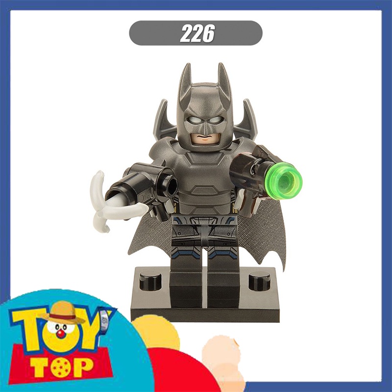 Đồ chơi lắp ráp mini nhân vật Batman người dơi kèm giáp và phụ kiện xếp hình mini X226