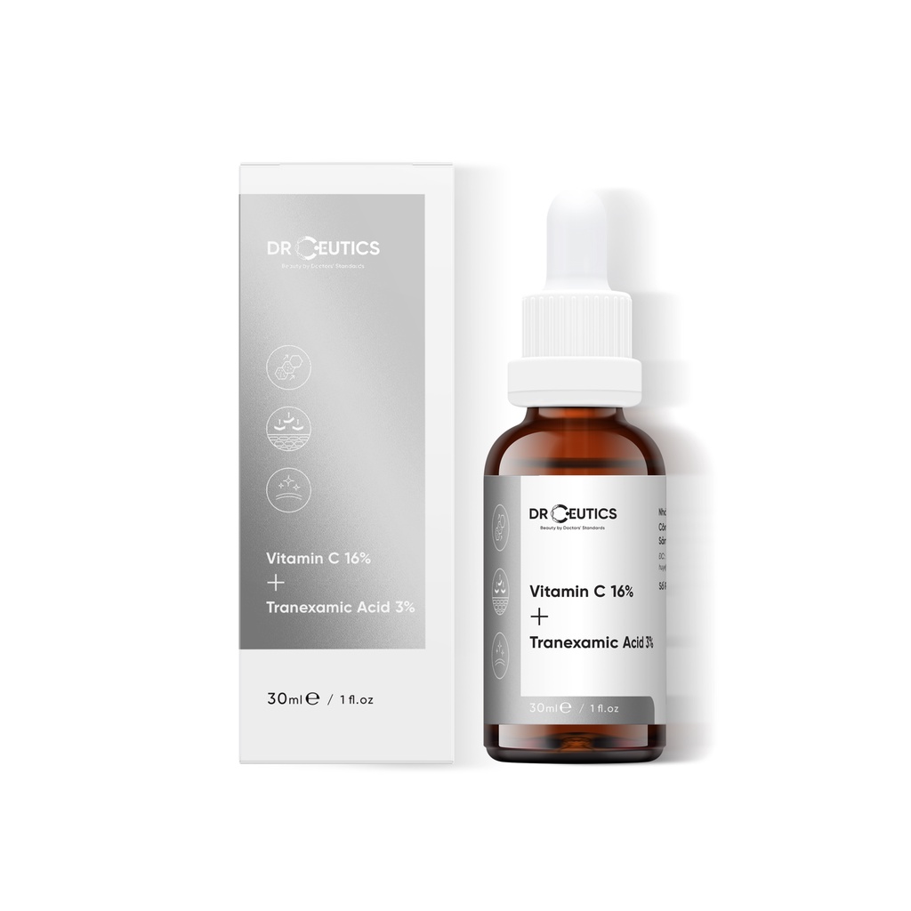 Serum Vitamin C DrCeutics - sáng da, chống lão hoá, mờ thâm - 16% Vitamin C + 3% Tranexamic Acid