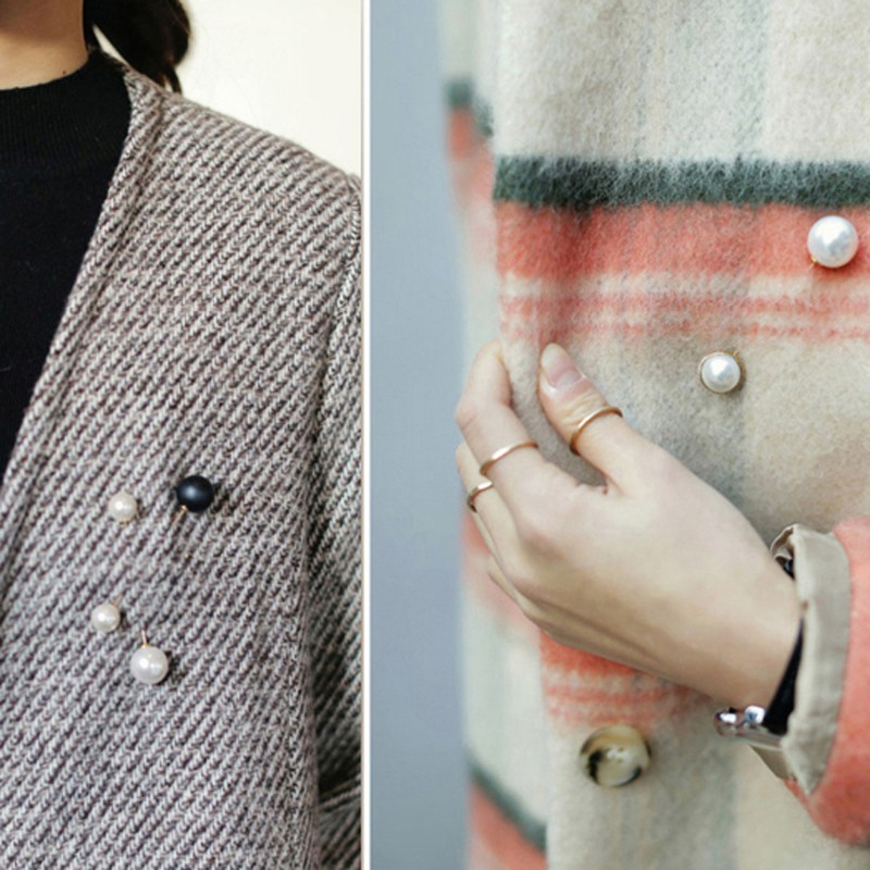 Ghim cài áo đính ngọc trai nhân tạo dành cho nữ