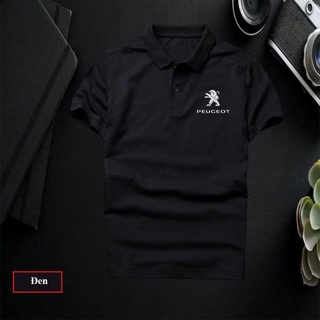 Áo polo đen in logo thể thao [ IN THEO YÊU CẦU ]