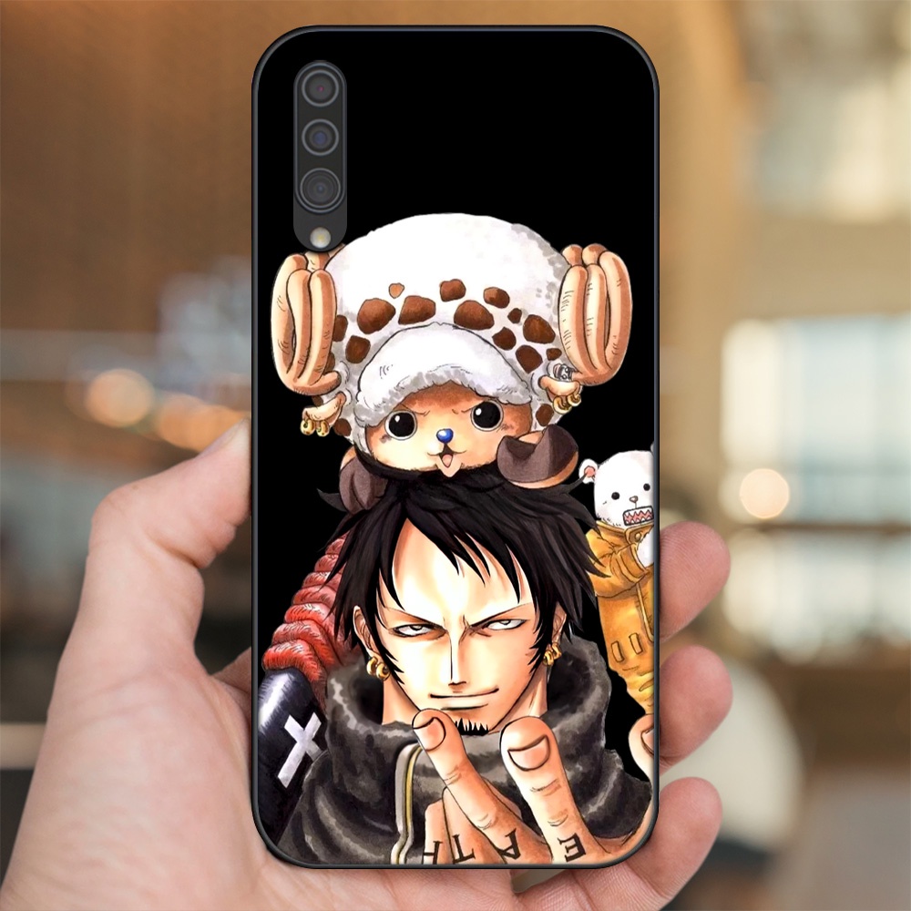Ốp lưng Samsung A30S, A50, A50S, A70, A70S viền đen in hình Law One Piece