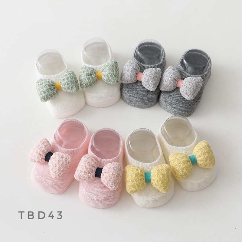 Set tất cổ ngắn + băng đô TBD43 cho bé 0-1 tuổi