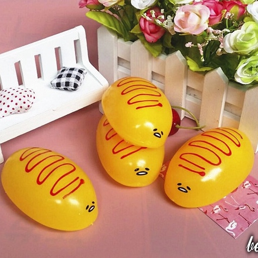 Đồ chơi Squishy Gudetama BÁNH MỲ Ú bóp vui giải tỏa căng thẳng mô phỏng giống thật mềm mịn MSP18648