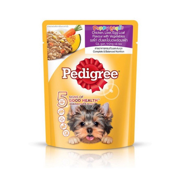 Pate Pedigree cho chó cơn 80g vị gà, gan, trứng và rau