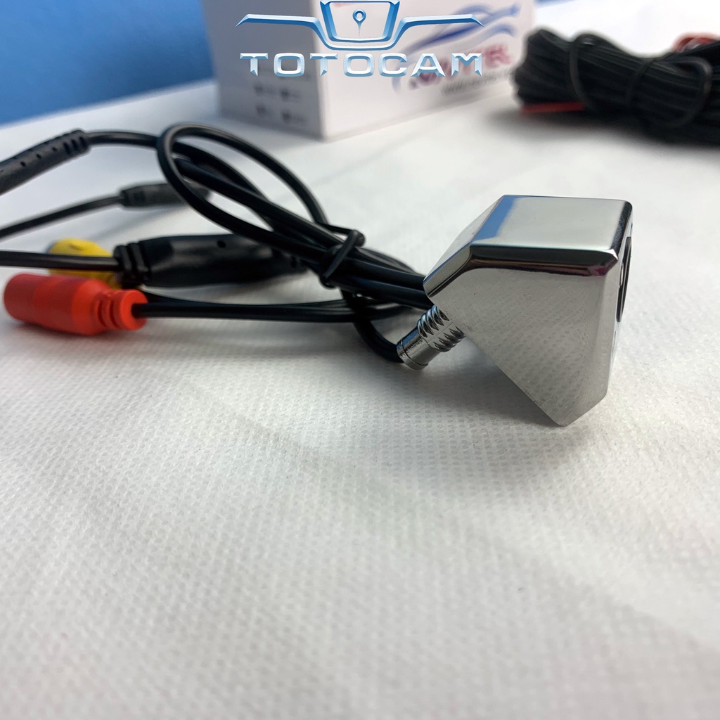 Camera Lùi CCD HD Mạ Bạc 4 LED Chống Nước Có Thang Chia | Totocam | BigBuy360 - bigbuy360.vn