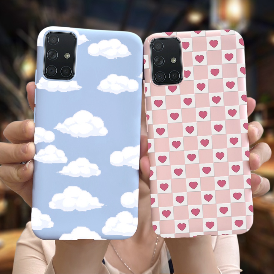 Ốp điện thoại silicon mềm bo viền họa tiết hoạt hình cho Samsung Galaxy A51 A71 SM-A515F SM-A715F A 51 A 71 4G