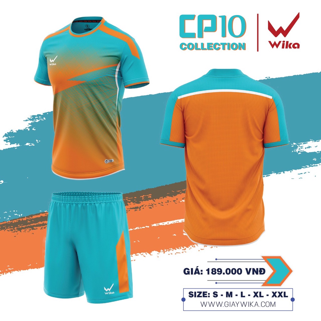 Áo Bóng Đá WIKA CP10 Collection Form Áo Chuẩn Việt, In PU Phản Quang, Chất Liệu Wikarotex Cao Cấp Thoải Mái A2021-2