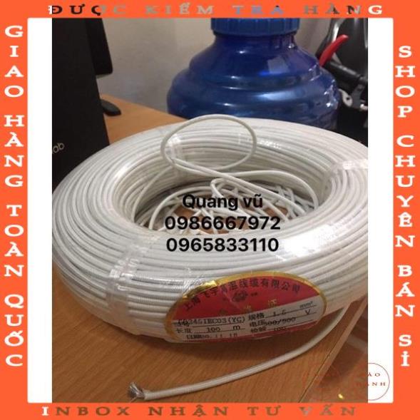 Dây điện chịu nhiệt , chống cháy nhiệt độ cao 1x1,5mm giá /1m pngohu