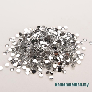 Set 1000 Hạt Đá Pha Lê Tròn 4mm Tự Trang Trí Móng Tay