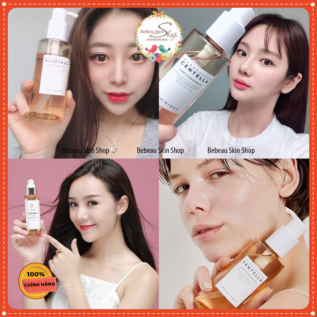 Skin1004 - Dầu Tẩy Trang Làm Sạch Sâu, Dịu Nhẹ Chiết Xuất Rau Má Skin1004 Madagascar Centella Light Cleansing Oil