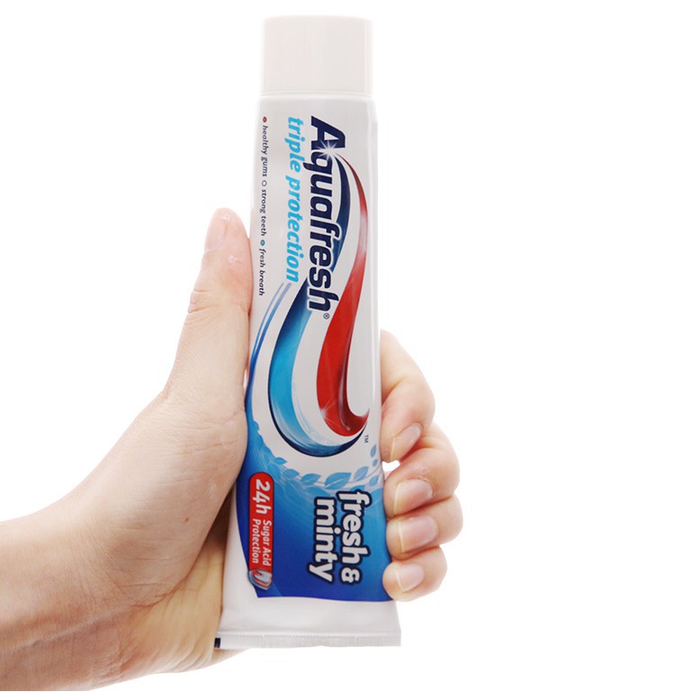 Kem Đánh Răng Aquafresh Fresh &amp; Minty Bạc Hà Thơm Mát 100ml