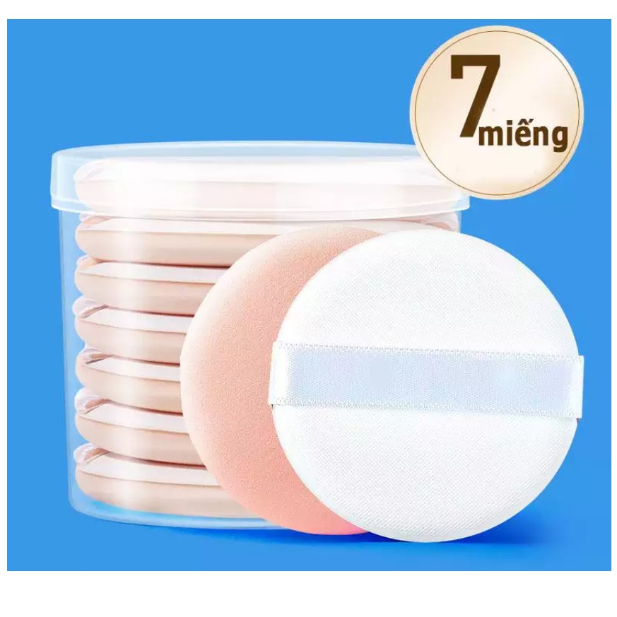 Set 7 Mút tròn tán kem nền, phấn nước BB Cushion