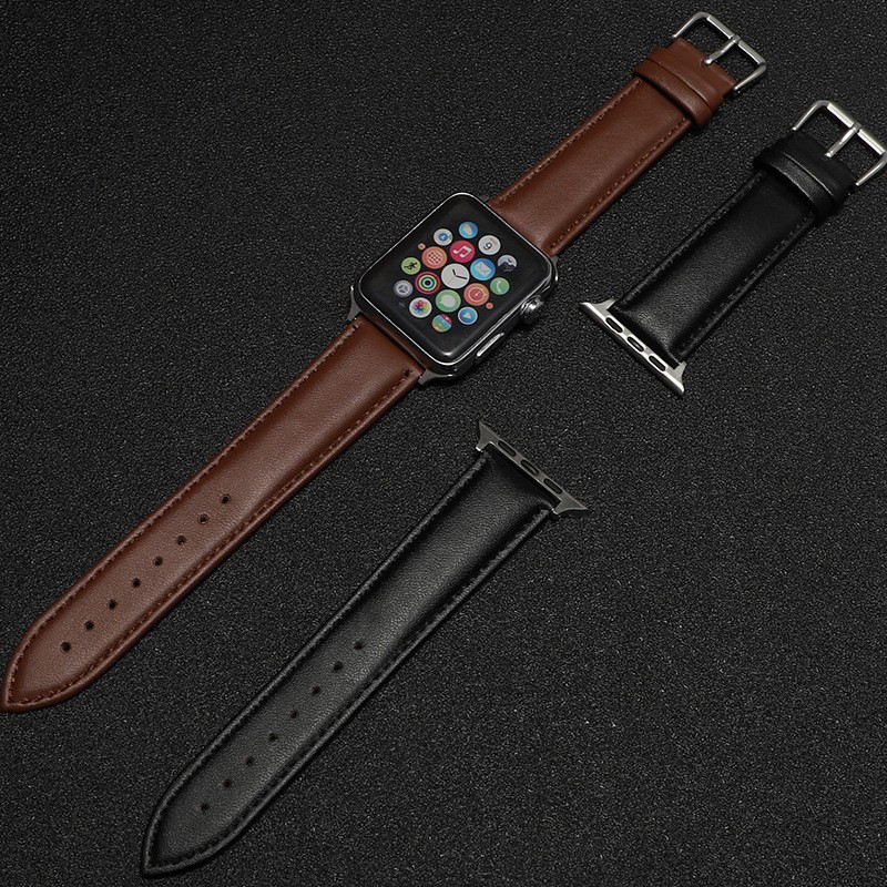 Dây Đeo Đồng Hồ Apple Watch Da Bò Cao Cấp Genuine Leather Watch TC-3842