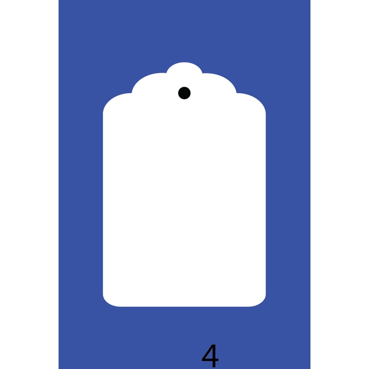 Tag Quần Áo, Tag Quà Tặng 6x4cm - 100 cái (có sẵn) tặng dây