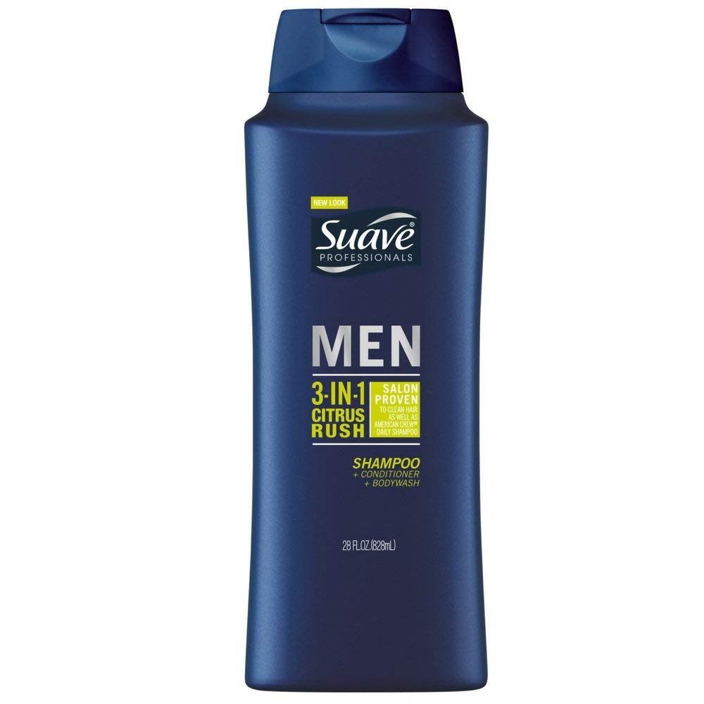 Tắm gội xả dành cho nam Suave Men 3 in 1 828ml