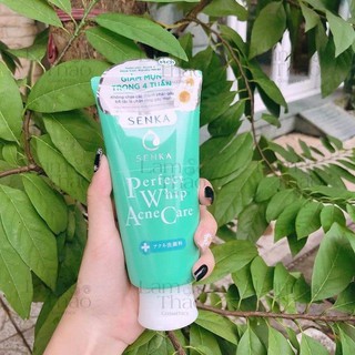 Sữa rửa mặt dành cho da mụn Senka perfect whip acne care 120g