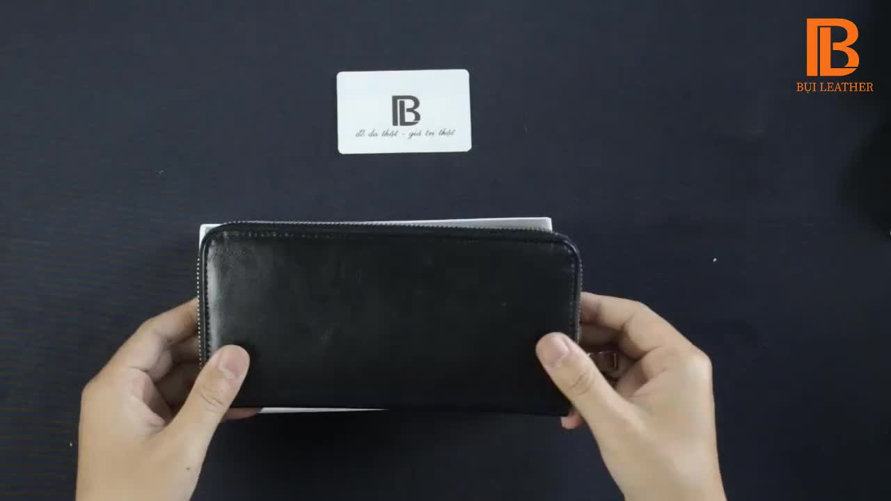 Ví nam cầm tay Bụi Leather C105 da bò mill cao cấp | BigBuy360 - bigbuy360.vn