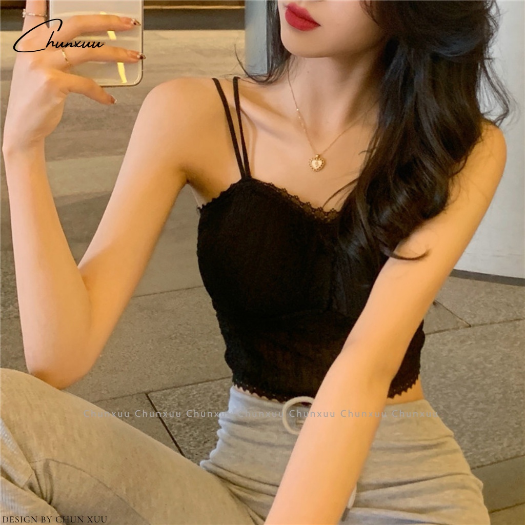 Áo bra nữ ren mềm dáng lửng ChunXuu, thiết kế có mút đệm dây kép siêu gợi cảm - BR13