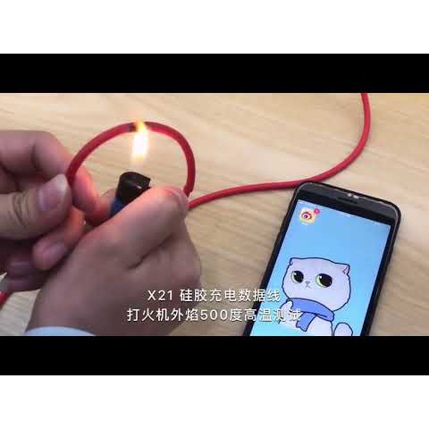Dây sạc iphone samsung sạc nhanh hoco X21 chống lửa chống đứt
