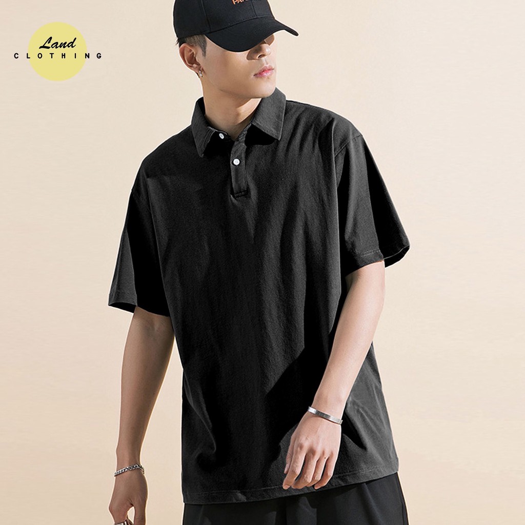 ÁO POLO DÁNG XUÔNG, PHONG CÁCH TRẺ TRUNG CHẤT ĐẸP. HAI MẤU ĐEN TRẮNG | BigBuy360 - bigbuy360.vn