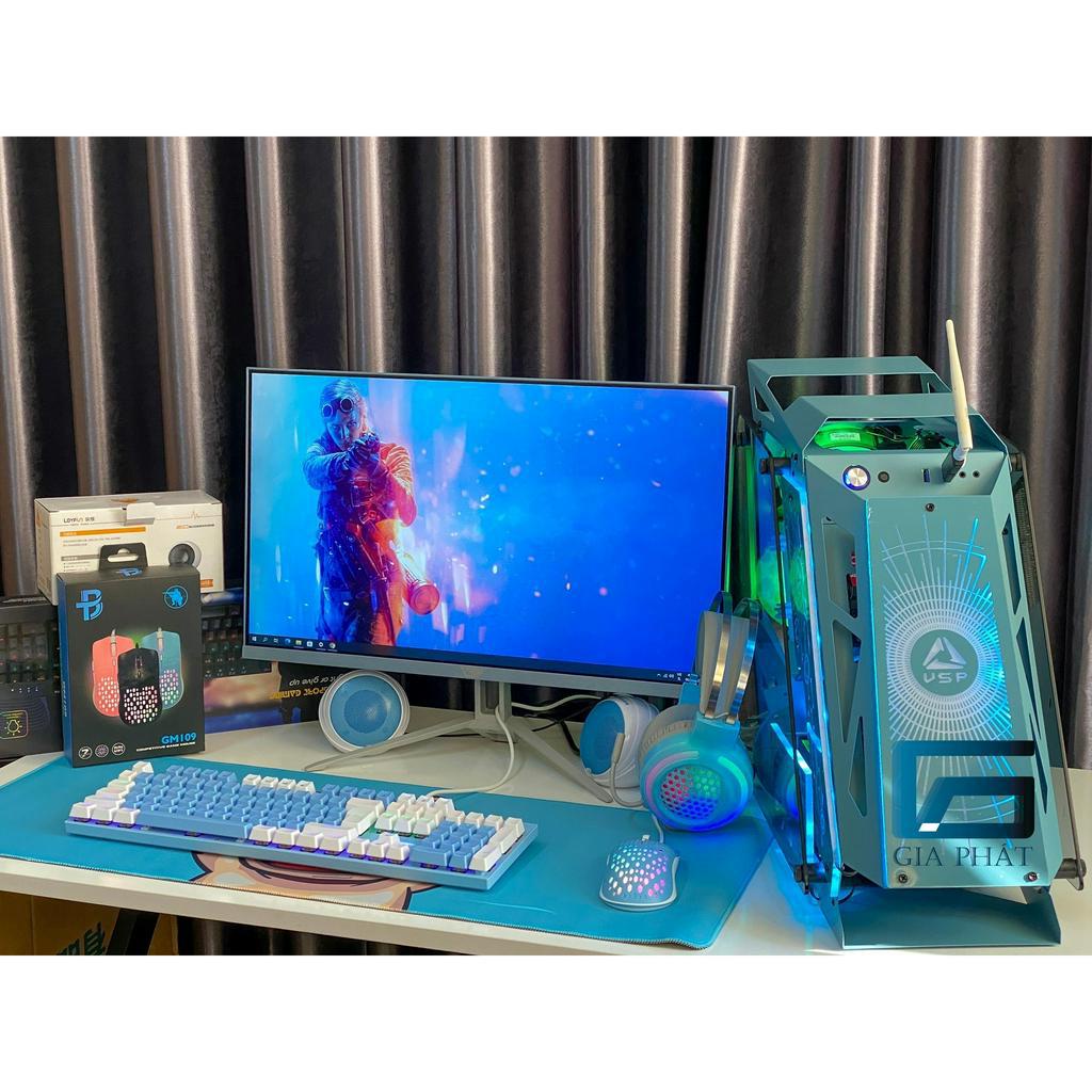 FULL BỘ PC GAMING XANH - Chiến Game Online và làm việc Photoshop, lướt net, xem phim, Game Audition, Liên minh,...