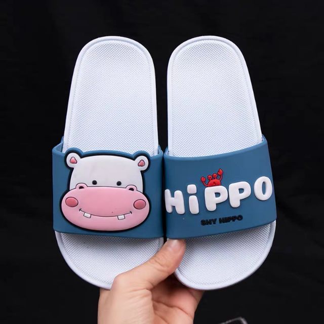 1B02 Dép cao su quai ngang hà mã hippo