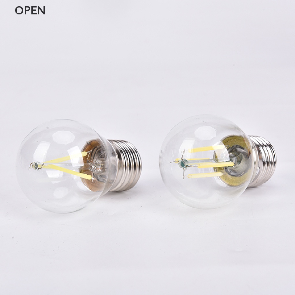 Bóng Đèn LED Sợi Thủy Tinh 2W / 4W / 6W E27 COB G45 Hình Ngọn Lửa
