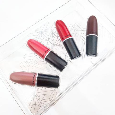 Set 4 son môi full size Mac Snow Ball Lipstick Kit – Warm