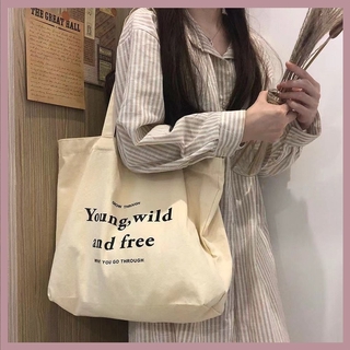Túi vải canvas in hình thời trang cho nữ