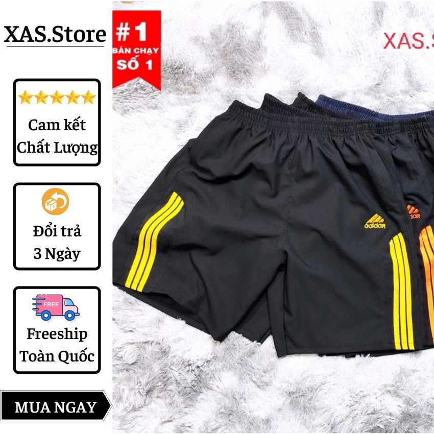 Quần đùi nam 💥 XẢ KHO 💥 quần short nam thể thao XAS , vải gió thoáng mát,1 size từ 45-70kg