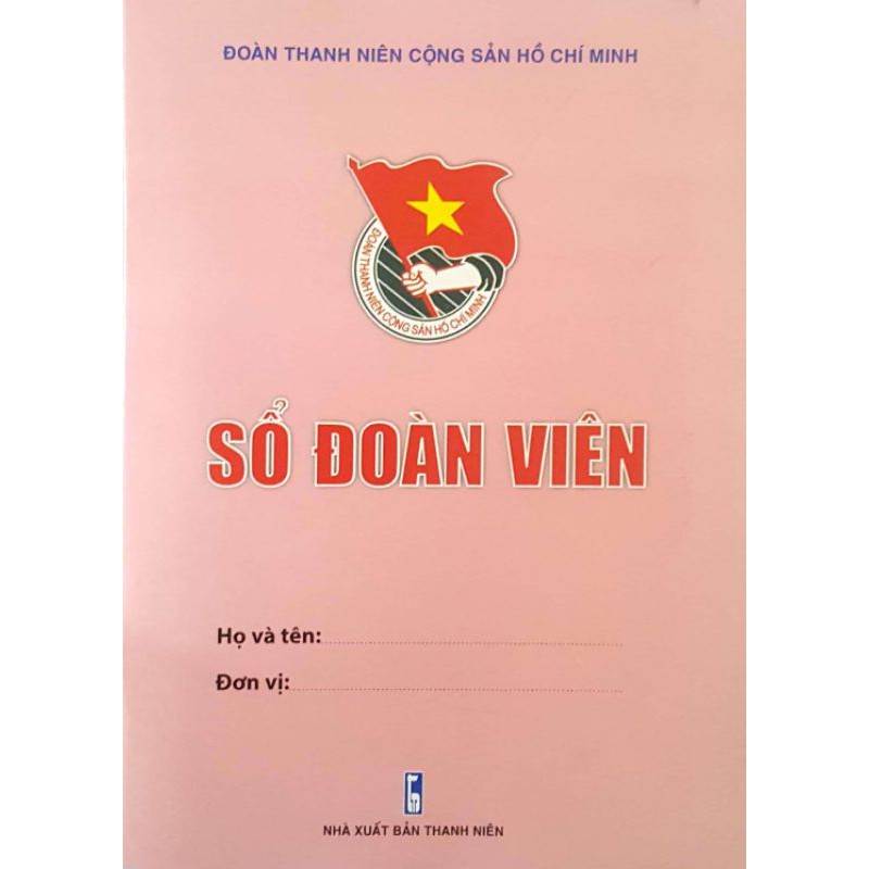 Sổ Đoàn Viên mẫu chuẩn mới nhất ( số lượng 10 quyển) màu hồng