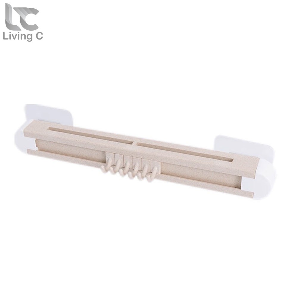 Kệ dao treo tường , giá kệ cắm dao kéo nhà bếp dính tường đa năng bằng nhựa ABS Living C